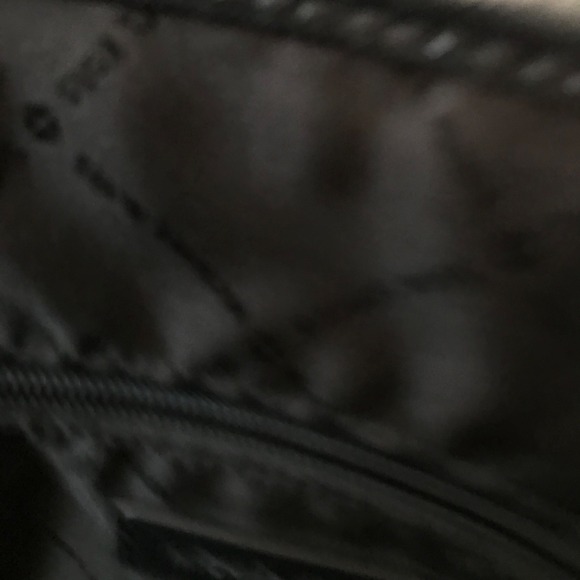 Michael Kors Purse Black Jet Set Travel Logo Large Shoulder Tote Bag Pebbled - Picture 9 of 16